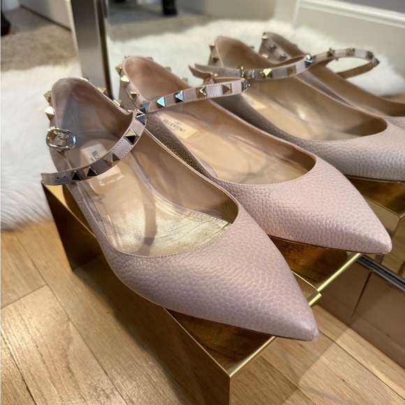 Valentino Garavani Blush Pink Studded Heels